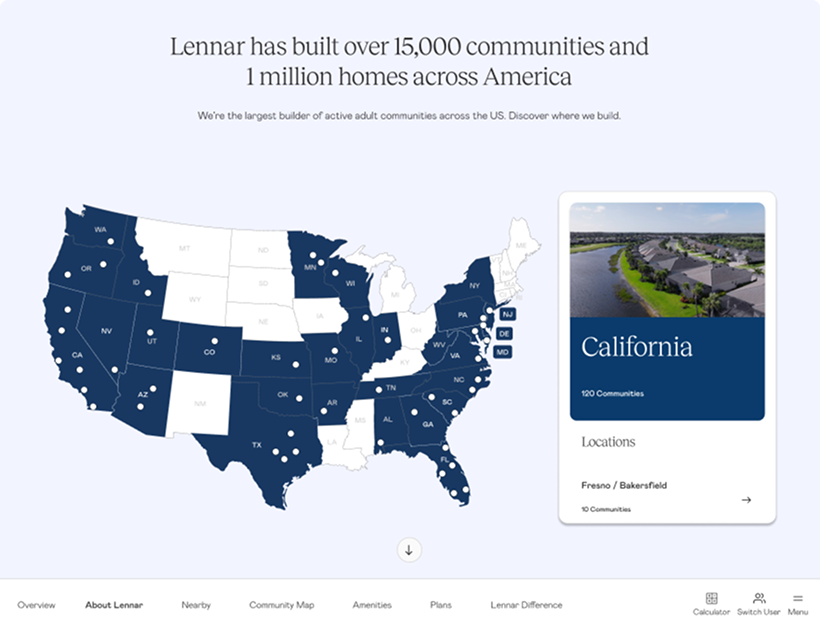 About Lennar tab