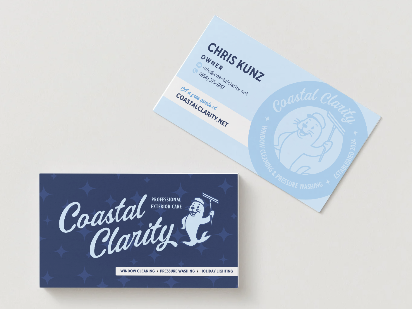 Coastal Clarity business cards