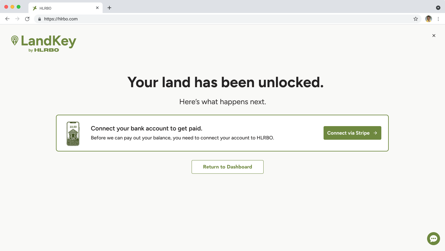 Your land has been unlocked