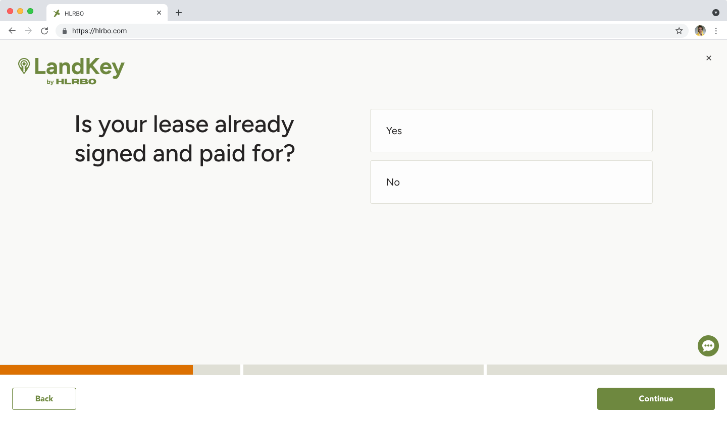 Is your lease already signed and paid for?