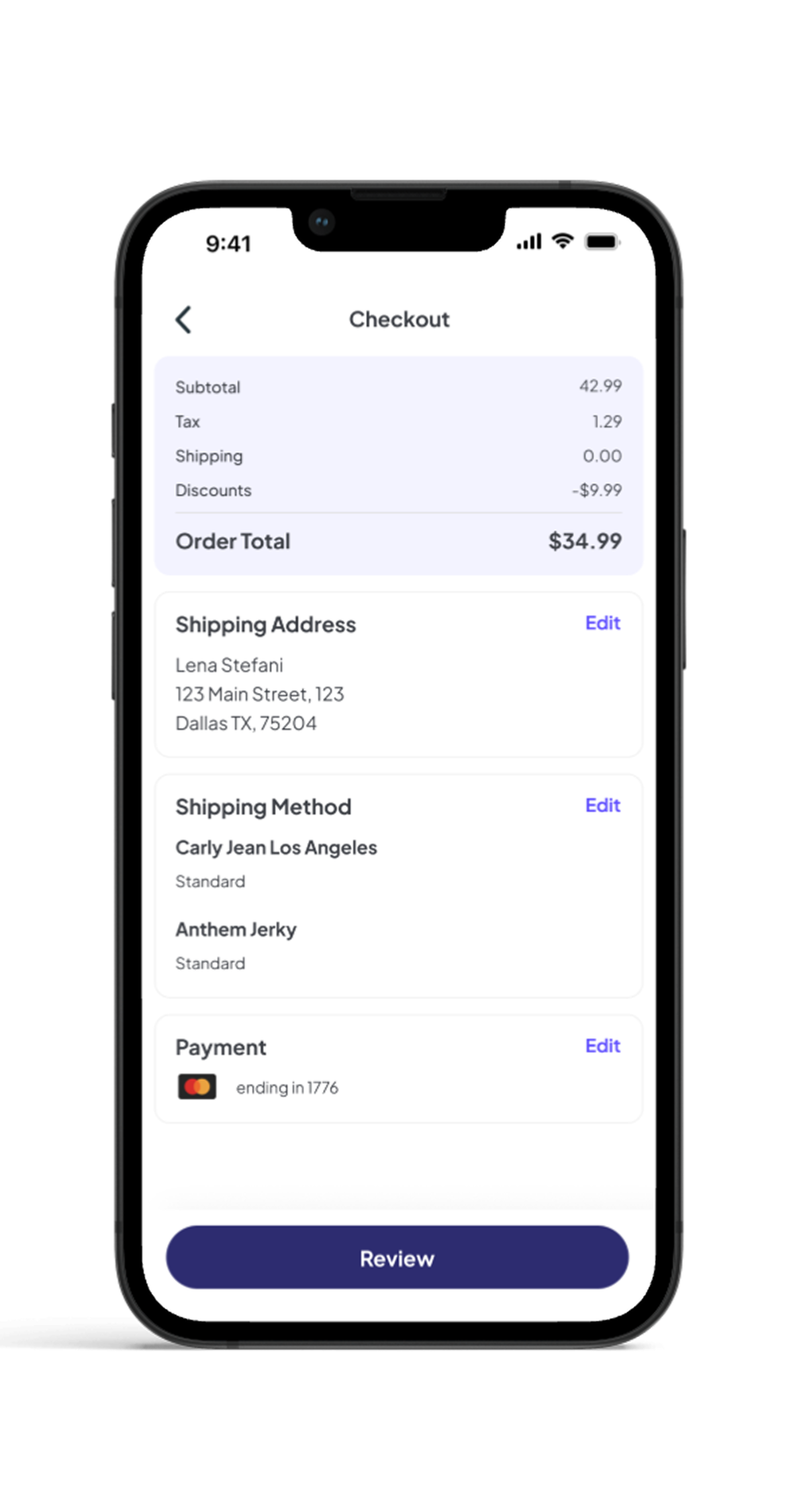 Order review